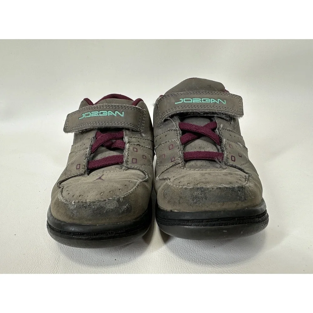 Nike‎ Air Jordan 1 Flight Toddler Size 10C 351028-047 Gray Purple Shoes